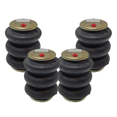 Airbagit AirBagIt BAG-FREE-7X 4-2600Lb Triple Bellow Air Bags Air Springs BAG-FREE-7X